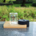 Amazon Hot Seller Glass LED Jar Magnifying Stash Mag Jar Smell Proof Viewing Jar for Dispensary Shop